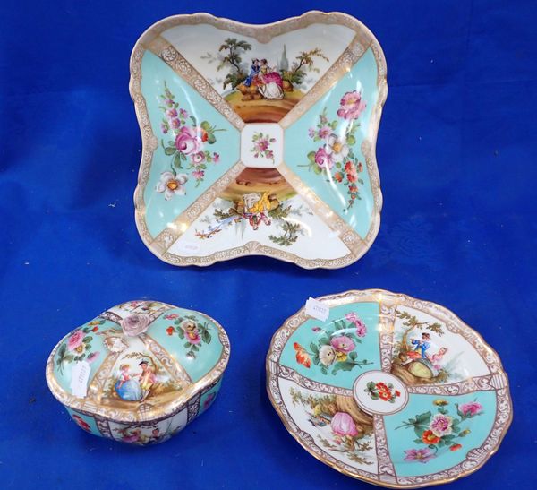 THREE MATCHED MEISSEN PIECES