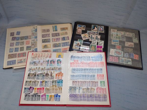 THREE STAMP ALBUMS