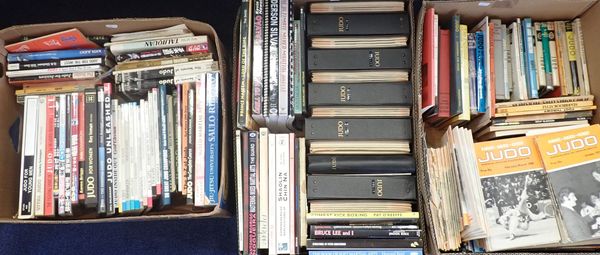 A COLLECTION OF JUDO AND MARTIAL ARTS BOOKS