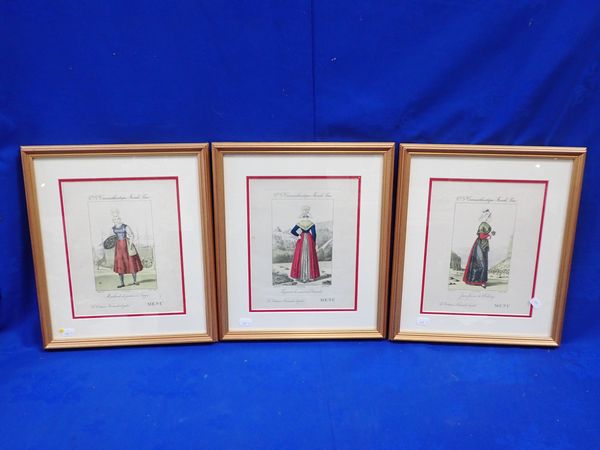 THREE FRAMED MENU CARDS FROM 'S.S. NORMANDIE'