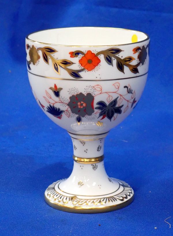 A ROYAL CROWN DERBY GOBLET