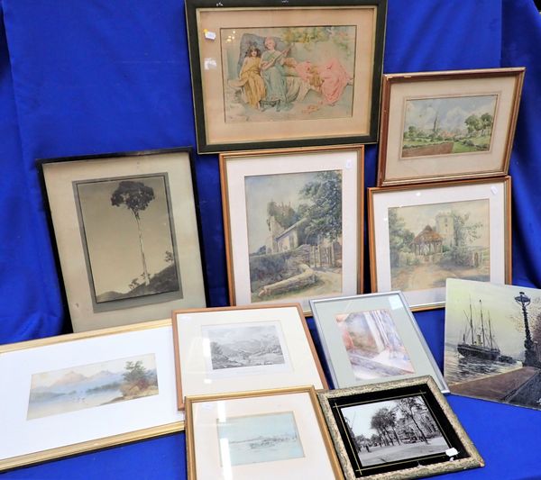 A COLLECTION OF EARLY 20TH CENTURY WATERCOLOURS