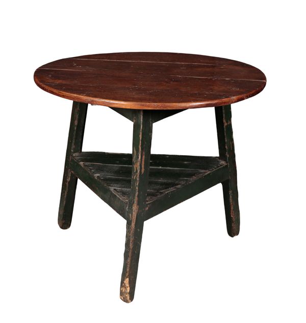 AN OAK CRICKET TABLE