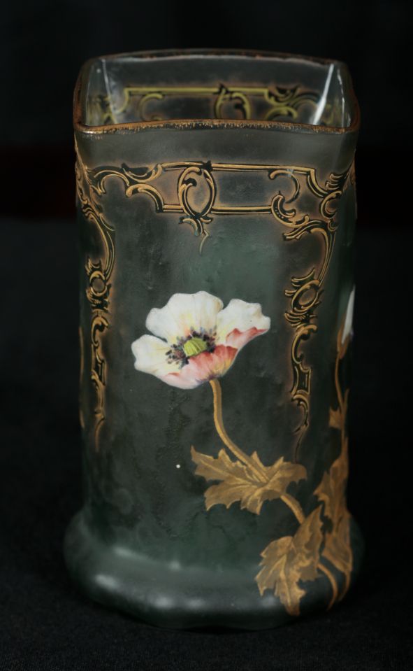 A MOUNT GAY ART GLASS VASE