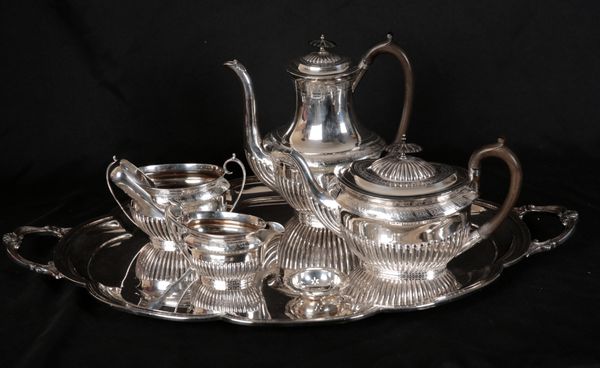 A MATCHED WALKER & HALL SILVER TEASET