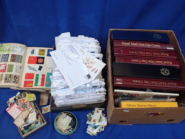 A QUANTITY OF STAMPS AND FIRST DAY  COVERS