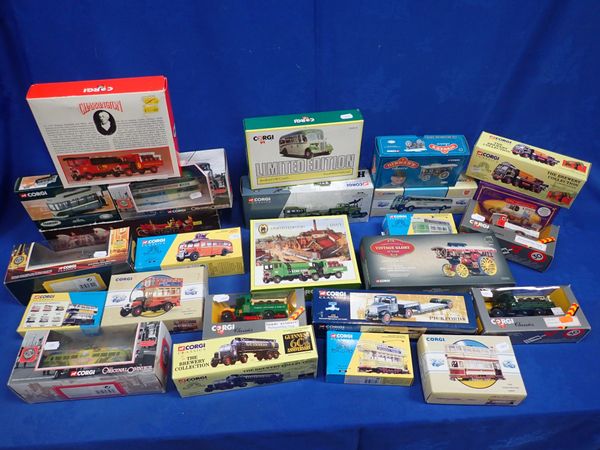 A COLLECTION OF BOXED CORGI MODELS