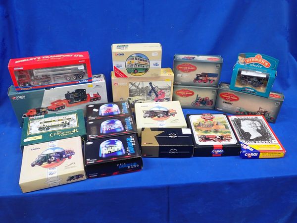 A COLLECTION OF BOXED CORGI MODELS