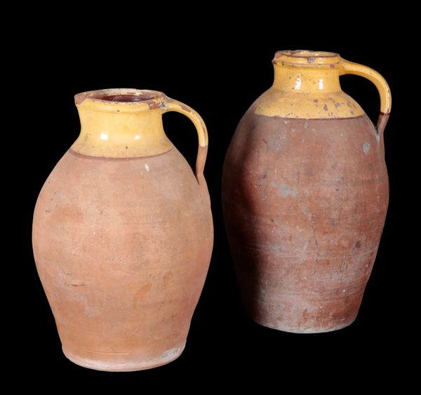 TWO LARGE TERRACOTTA JUGS