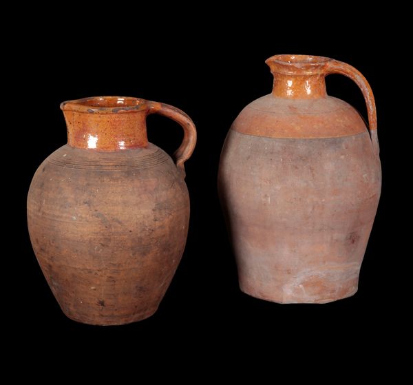 TWO LARGE TERRACOTTA JUGS