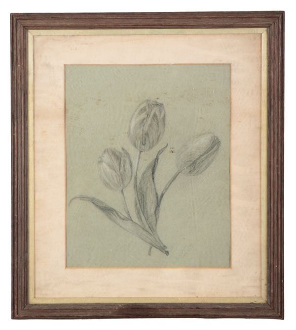 M. E. KNOWLES, A STILL LIFE OF TULIPS