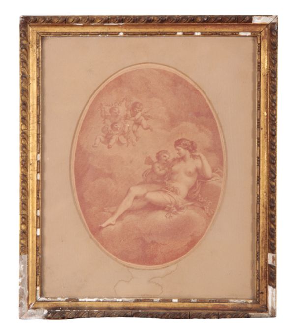 18TH CENTURY SCHOOL IN THE MANNER OF FRANCESCO BARTOLOZZI (1727-1815), YOUNG LADY AND CUPIDS