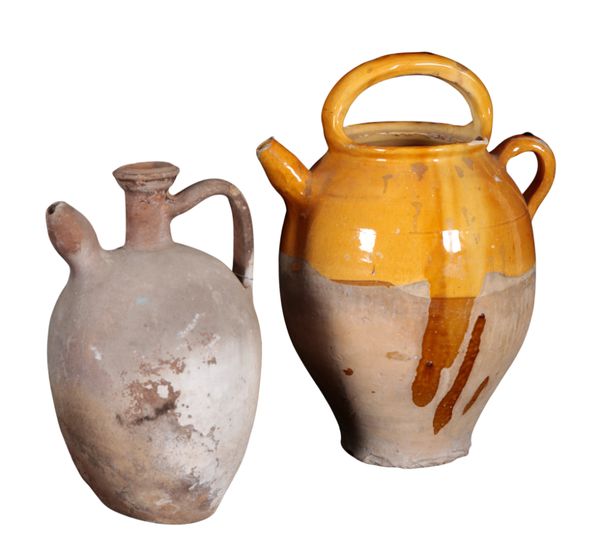 TWO LARGE TERRACOTTA JUGS