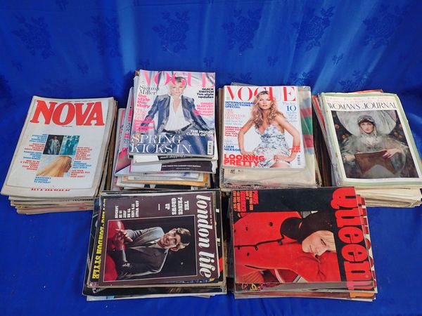 A COLLECTION OF VINTAGE FASHION MAGAZINES, 1930 - 1970S