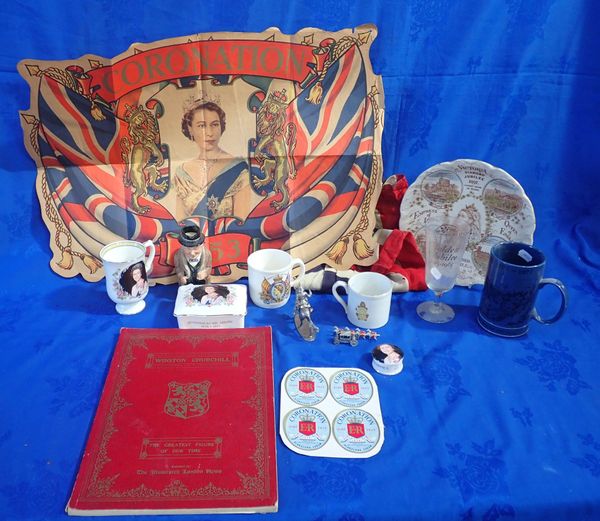 A COLLECTION OF COMMEMORATIVE ITEMS