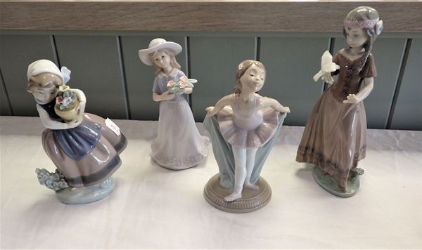 A GROUP OF LLADRO FIGURES