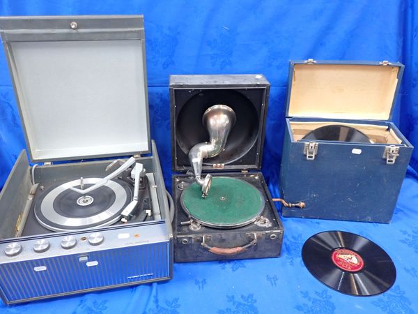 A DECCA 'TRENCH' TYPE GRAMOPHONE