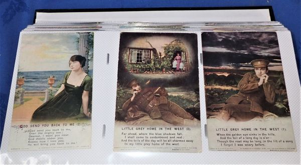 A COLLECTION OF WWI PERIOD POSTCARDS