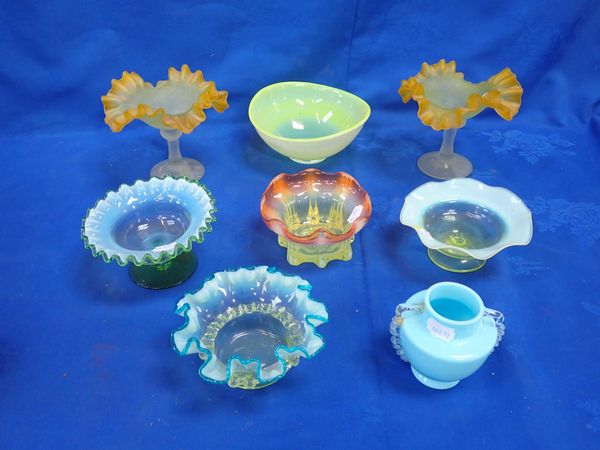 A COLLECTION OF VICTORIAN GLASS