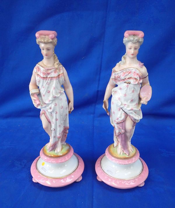 A PAIR OF CONTINENTAL CARYATID FIGURINES