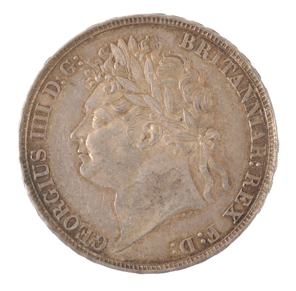 AN 1821 GEORGE IV SILVER CROWN