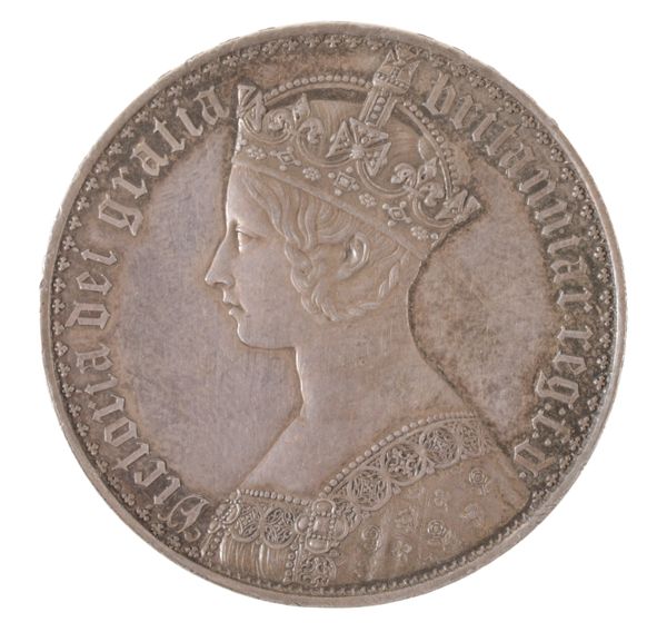 AN 1847 QUEEN VICTORIA SILVER CROWN