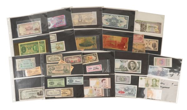 A COLLECTION OF CHINESE AND JAPANESE BANK NOTES