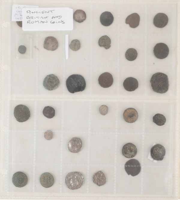 A COLLECTION OF 31 ANCIENT BRITISH AND ROMAN COINS