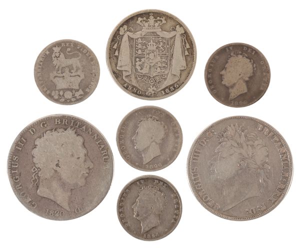 A COLLECTION OF GEORGE III & IV COINS