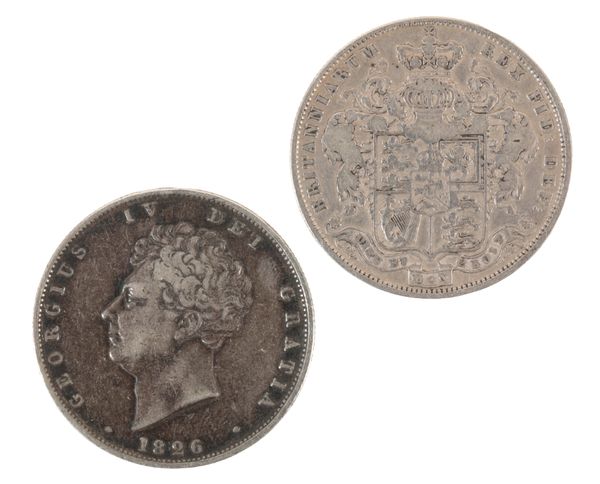 AN 1826 GEORGE IV HALF-CROWN