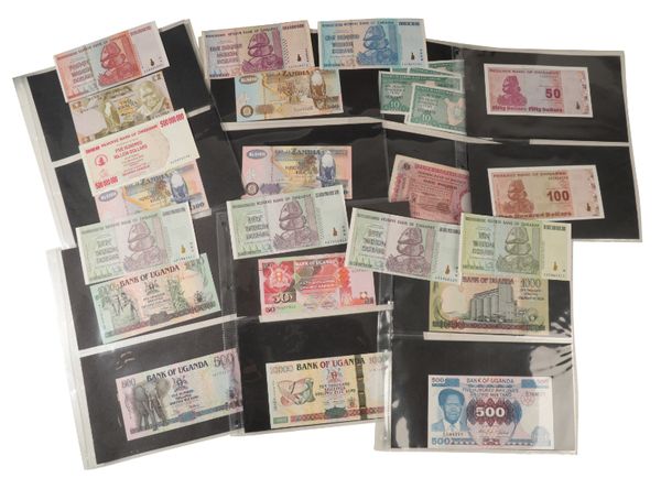 A COLLECTION OF VARIOUS AFRICA & SOUTH AFRICA BANK NOTES