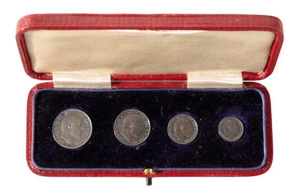 A 1906 EDWARD VII MAUNDY MONEY SET