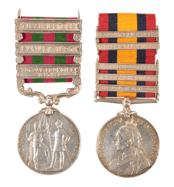 CAMPAIGN PAIR TO 2845 PTE A JACKSON NORTHAMPTONSHIRE REGT