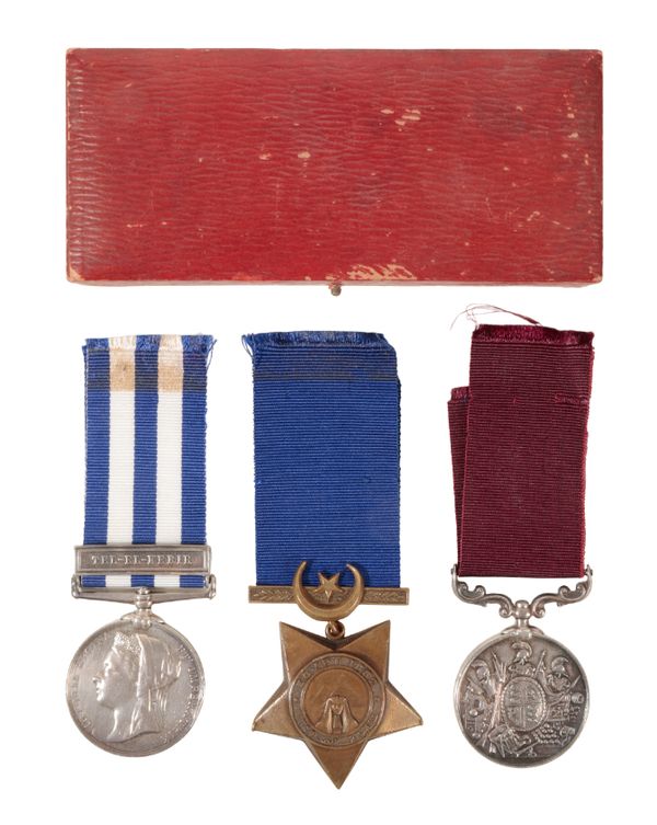 GROUP OF 3 AWARDED TO REGIMENTAL SERGEANT MAJOR J PEDLEY 4TH ROYAL IRISH DRAGOON GUARDS