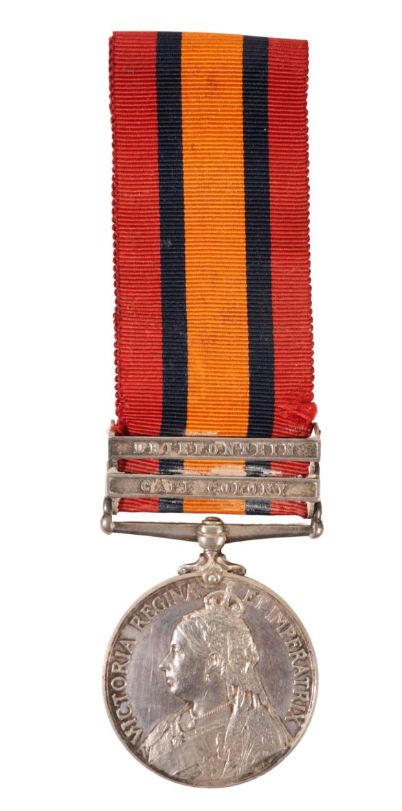 QUEENS SOUTH AFRICA MEDAL TO 9262 PTE C GILBY CLDSTM GDS / DIED BLOEMFONTEIN 16TH APRIL 1900