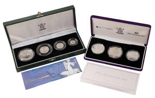 A 2001 ROYAL MINT BRITANNIA SILVER PROOF COLLECTION