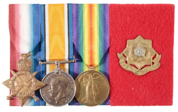 1914/15 TRIO TO 11307 PTE J CROWTHER E YORK R