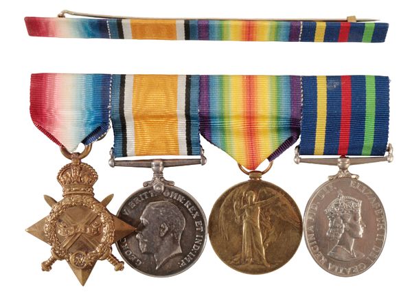 1914/15 TRIO AND CIVIL DEFENCE MEDAL