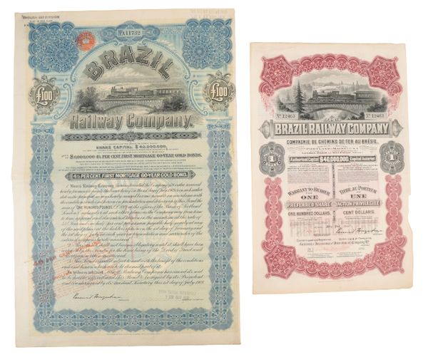 TWO BRAZILIAN RAILWAY COMPANY BONDS