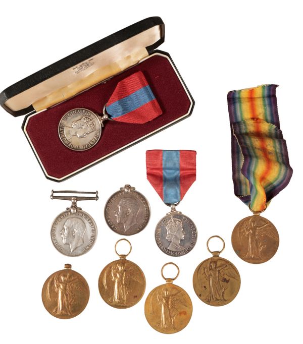 A COLLECTION OF GREAT WAR MEDALS AND IMPERIAL SERVICE MEDALS