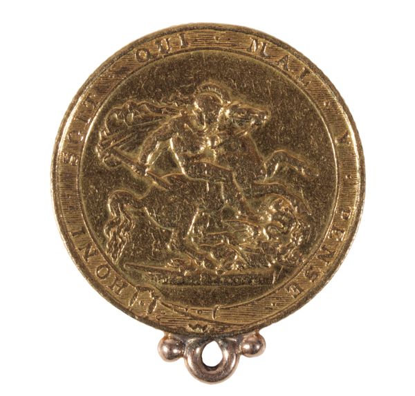 AN 1817 GEORGE III GOLD SOVEREIGN PENDANT