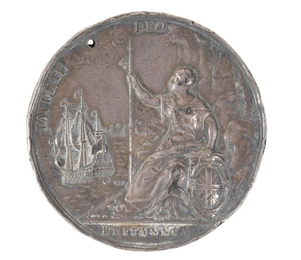 CHARLES II (1660 - 1685) PEACE WITH HOLLAND BREDA 1667 SILVER COMMEMORATIVE  MEDAL