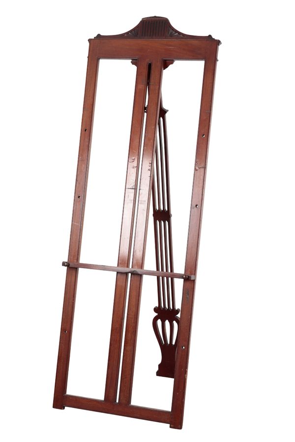 A MAHOGANY EASEL