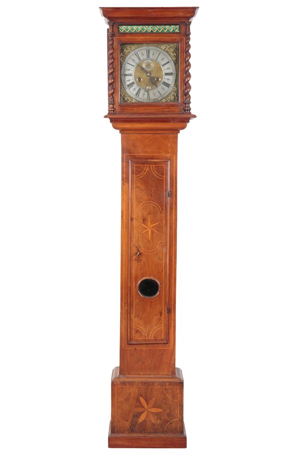 A GEORGE III WALNUT LONGASE CLOCK