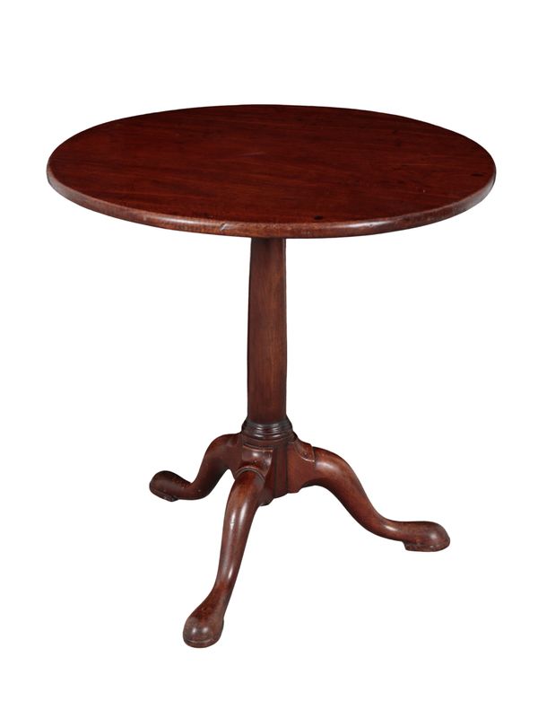 A GEORGE III MAHOGANY TRIPOD TABLE