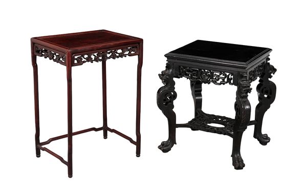 TWO CHINESE OCCASIONAL TABLES