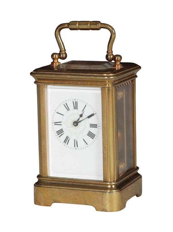 A 19TH CENTURY FRENCH MINIATURE CARRIAGE TIMEPIECE