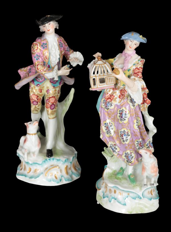 A PAIR OF 19TH CENTURY SAMSON FIGURES - 'THE BIRDCAGE'