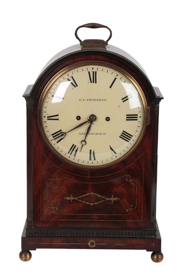 AN EARLY 19TH CENTURY MAHOGANY BRACKET CLOCK BY G.E. FRODSHAM