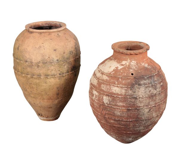 TWO TERRACOTTA AMPHORAE